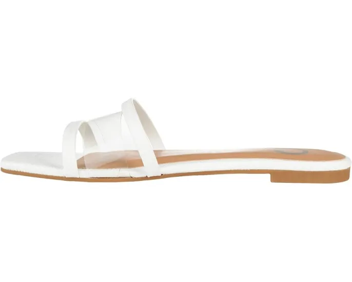 Сандалии Ramira Slide от Journee Collection с прозрачным ремешком и мягкой стелькой