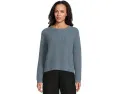 Свитер Eileen Fisher с круглым вырезом из хлопка и переработанного кашемира