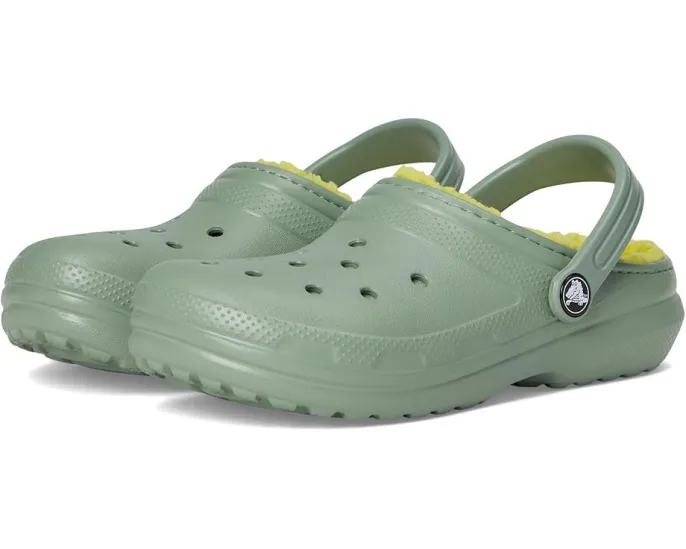 Crocs Classic Lined Clog детские утепленные сабо с искусственным мехом