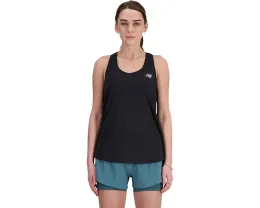 Топ Athletics с технологией быстрого высыхания и светоотражающим логотипом New Balance