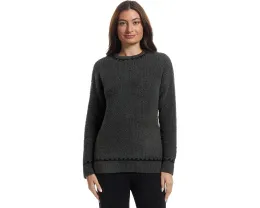 Свитер Barefoot Dreams Cozychic Ribbed с отделкой петельным швом и ребристым узором