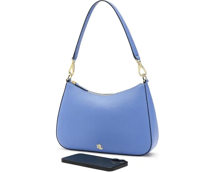Сумка Lauren Ralph Lauren Crosshatch Leather Medium Danni Bag из телячьей кожи