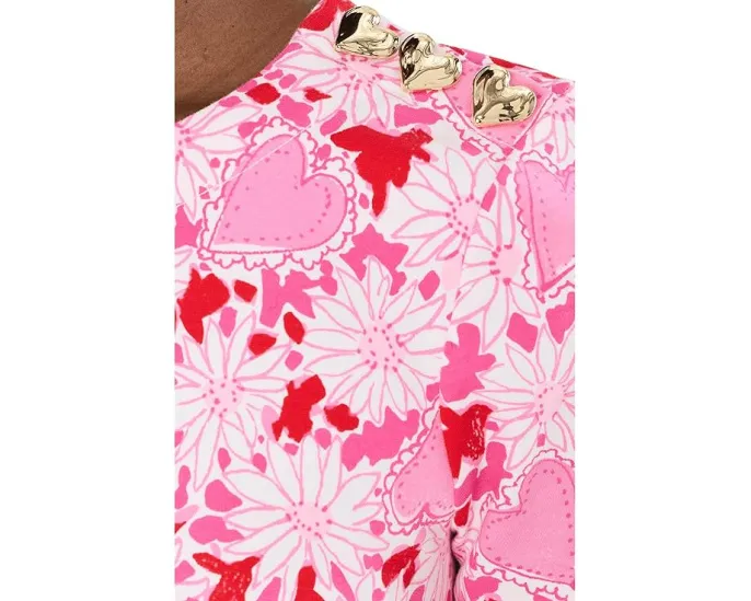 Платье Mattison с цветочным принтом и короткими рукавами Lilly Pulitzer