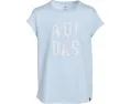 Футболка adidas Kids с коротким рукавом и ярким логотипом из фольги