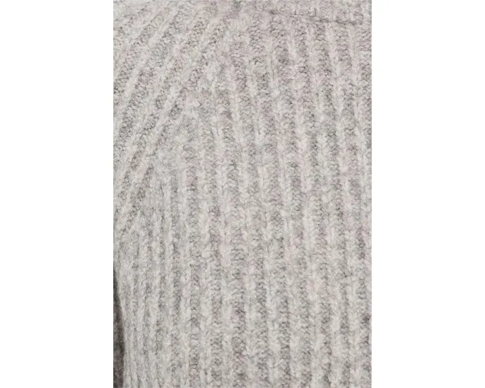 Уютный свитер Madewell Stevie с воротником-гольф из меланжевой хлопковой пряжи