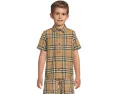 Детская рубашка Owen с коротким рукавом в клетку Burberry Kids