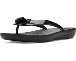 Шлепанцы iQushion Glossy Button FitFlop с резиновым верхом