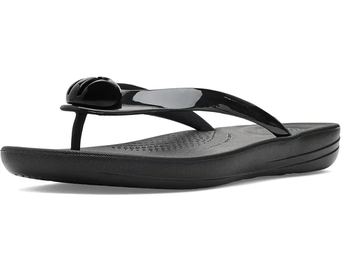 Шлепанцы iQushion Glossy Button FitFlop с резиновым верхом