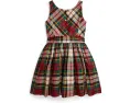 Платье из тафты в клетку для подростков Polo Ralph Lauren Kids