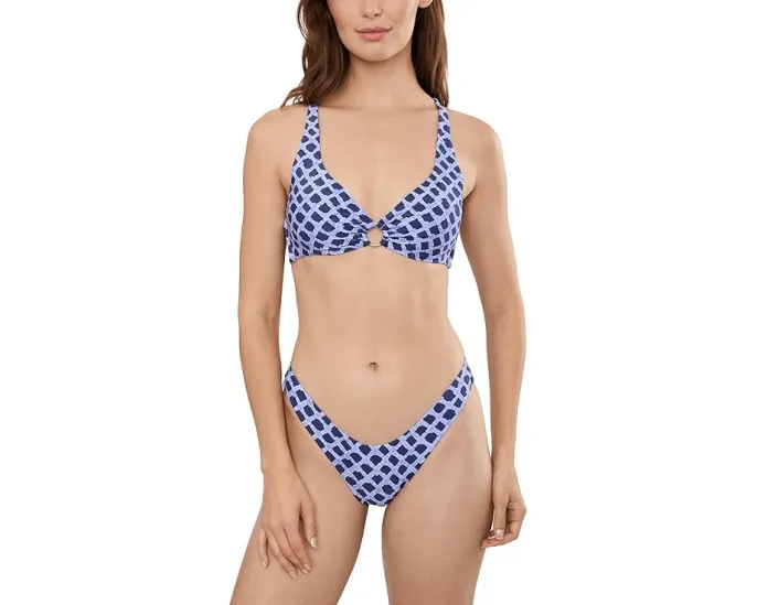 Seafolly бикини топ Marseille Multi Fit Longline Tri Bra в стиле Индиго