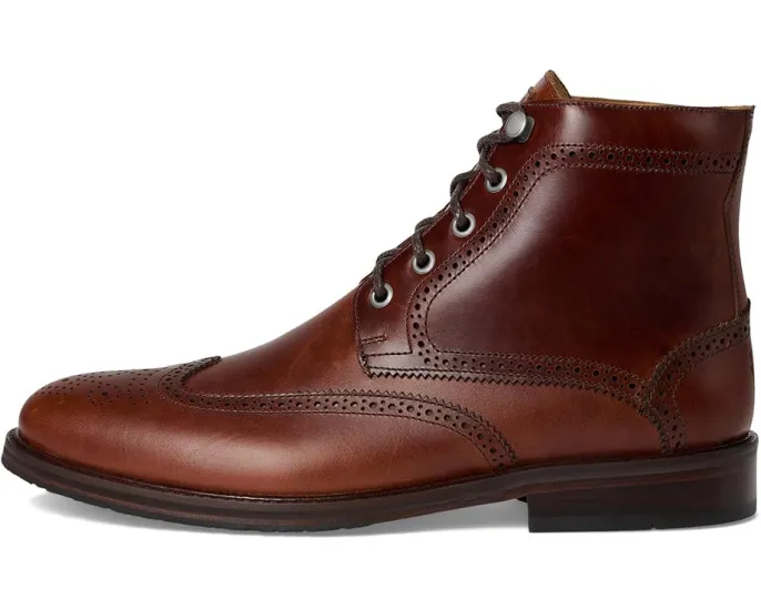 Ботинки Martin Dingman Old Row Wingtip с кожаным верхом и блоком каблука