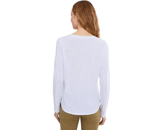 Garment Dye Tees - Long Sleeve Tee With Raw Edges