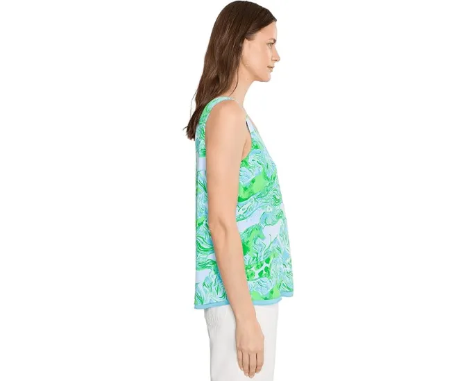 Топ Lilly Pulitzer Florin с прямым подолом и V-образным вырезом