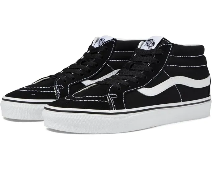 Кроссовки Vans SK8-Mid Reissue с тройной строчкой и подошвой Waffle