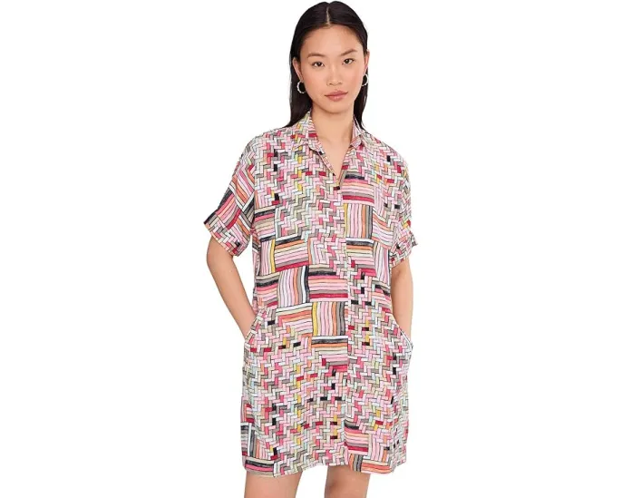 Платье NIC+ZOE Petite Colorweave Devon с силуэтом долман и карманами