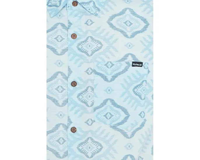 Hurley Lido Stretch Рубашка с коротким рукавом и карманом для очков