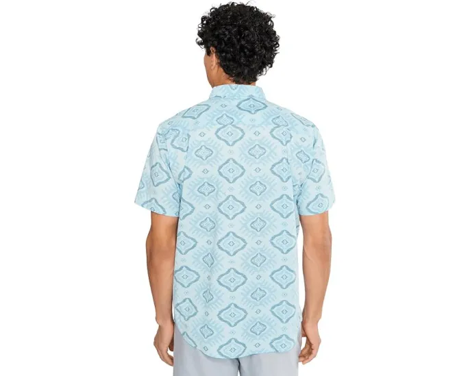 Hurley Lido Stretch Рубашка с коротким рукавом и карманом для очков