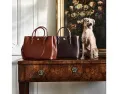 Lauren Ralph Lauren Большая кожаная сумка Marcy с отделением на зажиме и несколькими карманами