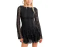 Мини-платье Tabby Lace от Free People из кружева с ярусной юбкой