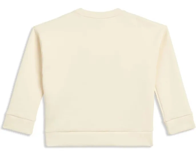 Детский свободный трикотажный свитер Lacoste Spacer Knit Oversized Crew