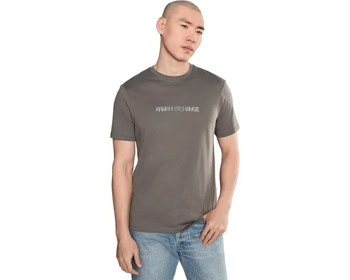 Футболка Armani Exchange Ombre Logo с градиентным принтом