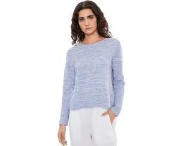 Свитер Eileen Fisher с круглой горловиной из узловатой смеси органического льна и хлопка