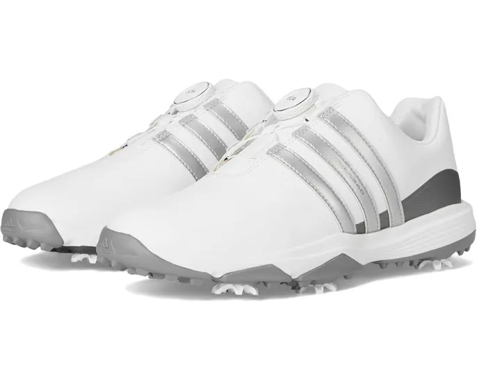 Детская обувь для гольфа Adidas Tour360 Boa 24 с водонепроницаемым верхом и системой BOA