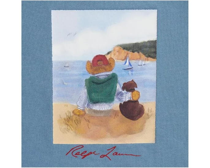 Футболка Polo Bear из хлопкового джерси для младенцев Polo Ralph Lauren Kids