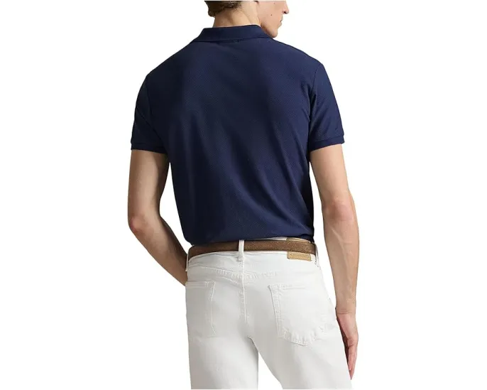 Поло Polo Ralph Lauren с медовой сеткой и зауженным кроем Custom Slim Fit