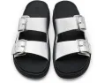Сандалии FitFlop Gen FF Buckle Tumbled Leather Two Bar на платформе
