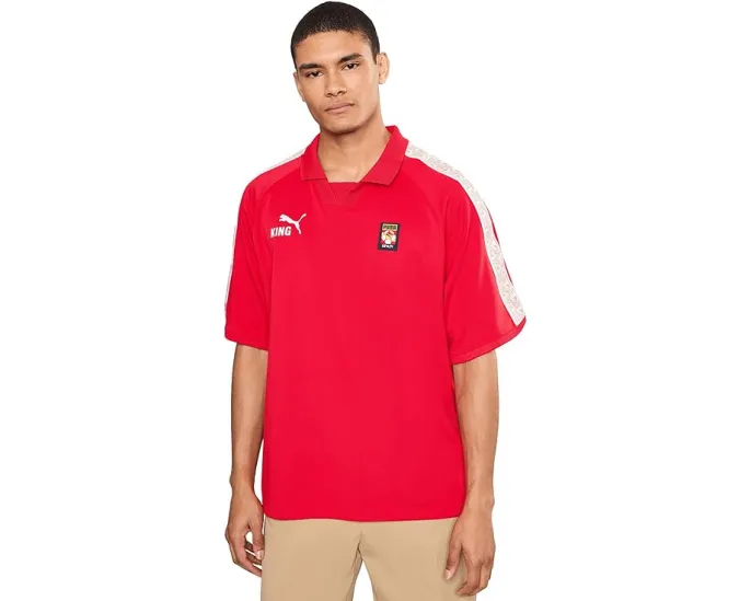 Футболка Puma King Fanpack Spain с воротником-стойкой