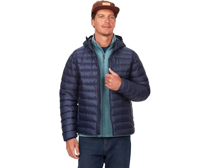 Теплая куртка Marmot Highlander с капюшоном на 700 утеплителя