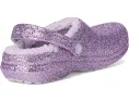 Crocs Classic Lined Glitter Clog утепленные блестящие сабо для малышей