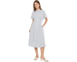 Платье-рубашка Petite Striped Pleated Broadcloth от Lauren Ralph Lauren