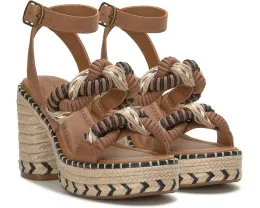 Сандалии Jewelly от Lucky Brand с двумя кожаными ремешками и высоким каблуком