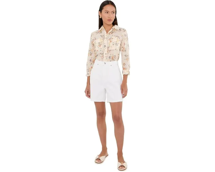 Lauren Ralph Lauren блузка Petite с цветочным принтом из хлопкового вуаля