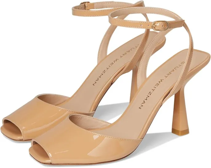 Босоножки Val Sandal 85 Stuart Weitzman на шпильке с квадратным носком