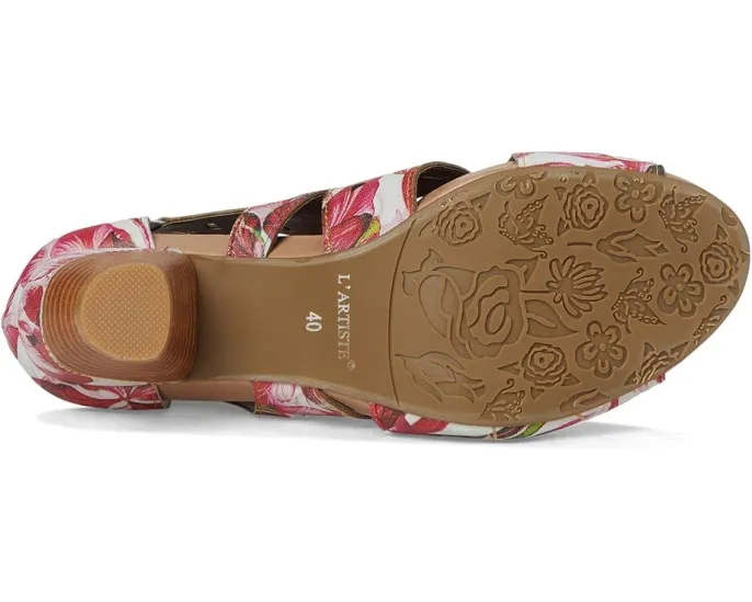 Сандалии Icon-Fleur с конусным каблуком и открытым мысом L'Artiste by Spring Step