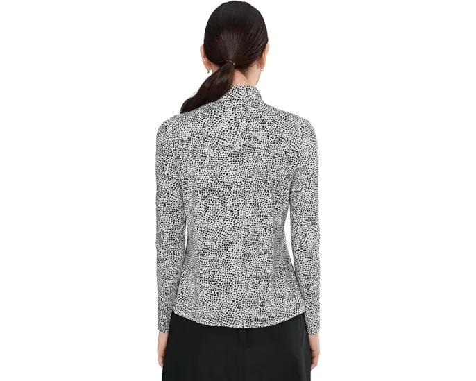 Топ Jamie Sadock с длинным рукавом и четвертью молнии в принте Sunsense Ocelot