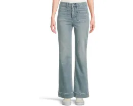 Faherty брюки Stretch Terry Patch Pocket с широкими штанинами и четырьмя карманами