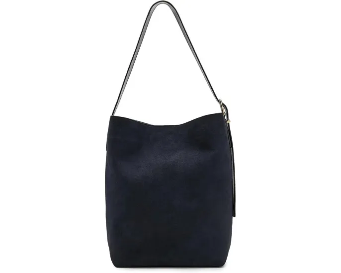 Сумка-ведро из замши Madewell Essential Bucket Tote Juniper Berry