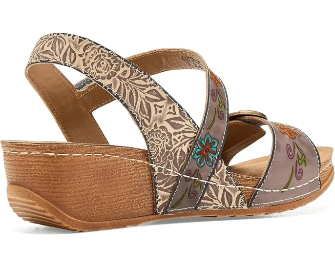 L'Artiste by Spring Step Сандалии Gottaget на платформе с ручной росписью
