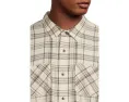 Сорочка TravisMathew Cloud Flannel Plaid в клетку с длинными рукавами и накладными карманами