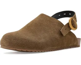 Сабо Toni Suede Clogs от Amie Rafa на танкетке серо-коричневые