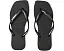 Havaianas шлепанцы Slim Square Logo Metallic с квадратным носком и тонкими бретелями