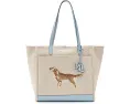 Сумка тоут Lauren Ralph Lauren Cameryn с вышивкой собаки