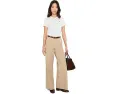Футболка Lacoste Slim Fit из хлопка с ребристой фактурой и вышитым крокодилом