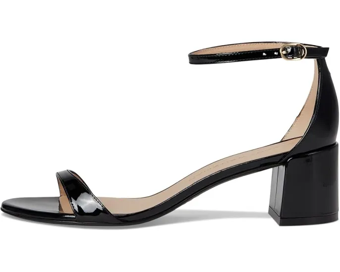 Сандалии Stuart Weitzman Nudist Block 50 с массивным каблуком и регулируемым ремешком