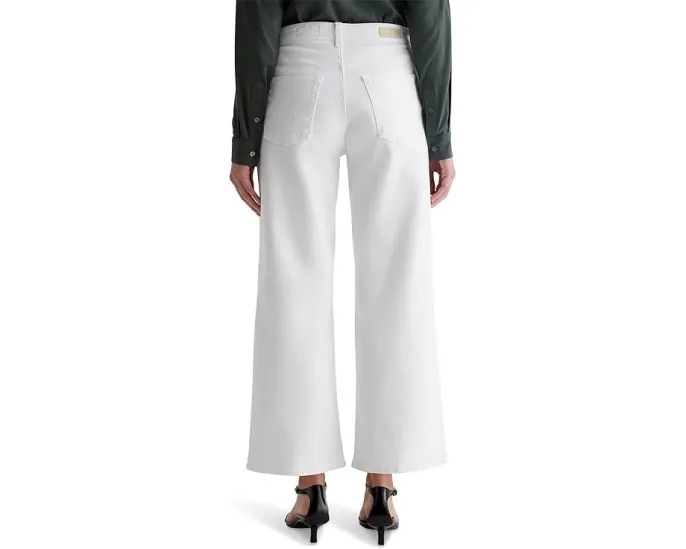 Джинсы AG Jeans Saige с завышенной талией и широкими штанинами в цвете Gallery White