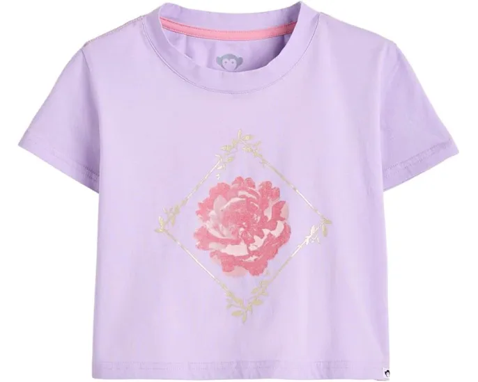 Футболка Lillian Boxy Tee с розами из хлопка Appaman Kids